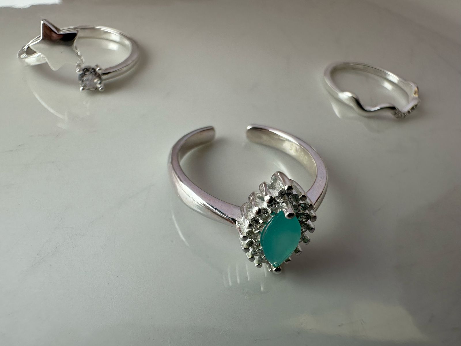 Anillo de plata ajustable lady