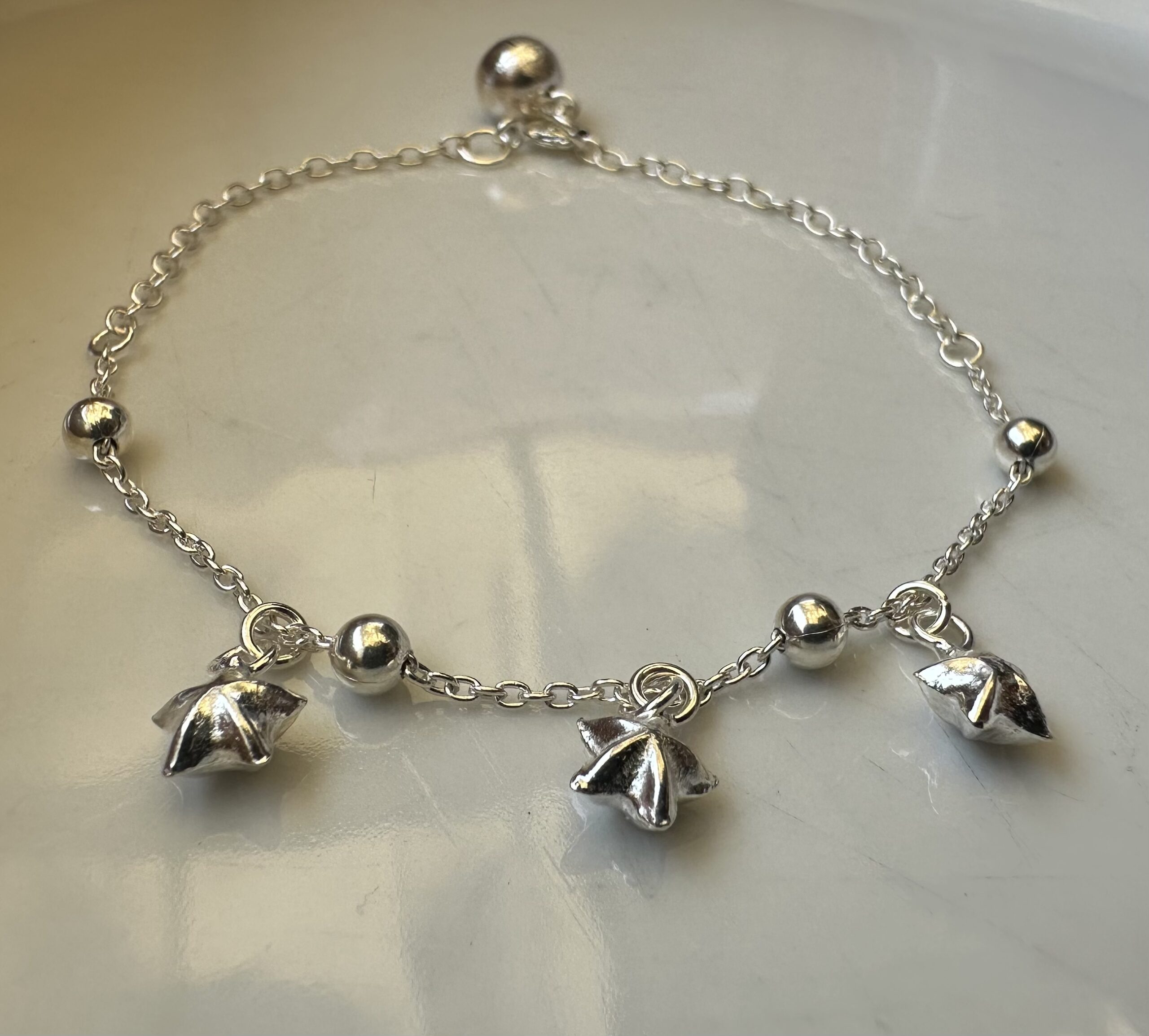 pulsera de plata estrellas
