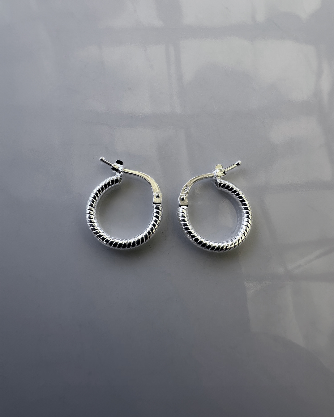 aro de plata argolla textura